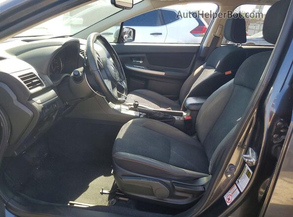 JF2GPABC0G8290163 2016 SUBARU CROSSTREK Gray Front interior view