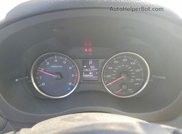 JF2GPABC0G8290163 2016 SUBARU CROSSTREK Gray Instrument cluster view