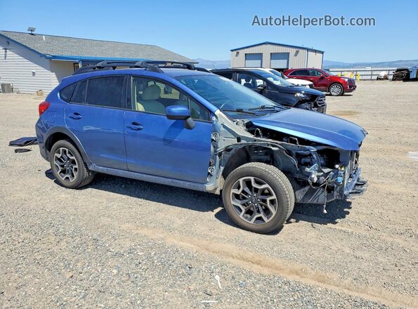 JF2GPABC0H8210152 2017 SUBARU CROSSTREK Blue Delantero derecho