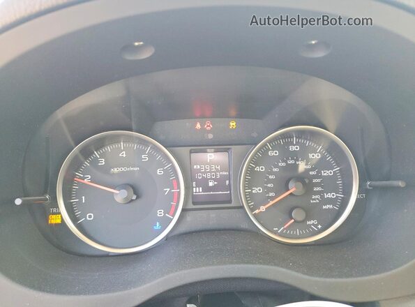 JF2GPABC0H8210152 2017 SUBARU CROSSTREK Blue Vista del cuadro de instrumentos