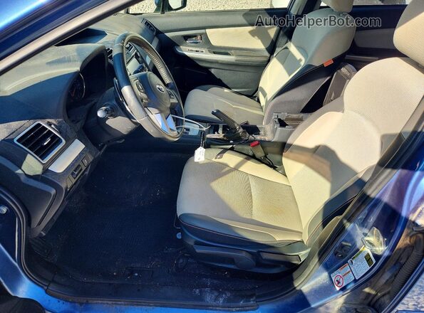 JF2GPABC0HH280931 2017 SUBARU CROSSTREK Blue წინა სალონის ხედი