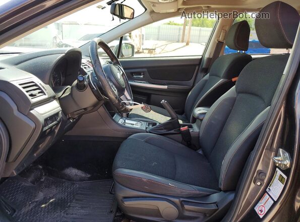 JF2GPABC1G8216346 2016 SUBARU CROSSTREK Gray Вид салону спереду