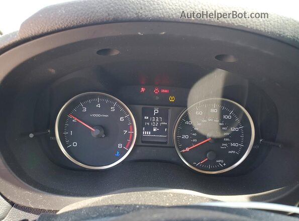 JF2GPABC1G8216346 2016 SUBARU CROSSTREK Gray Вид щитка приладів