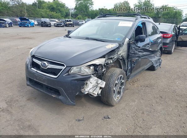 JF2GPABC1G8329455 2016 SUBARU CROSSTREK Black Vista tres cuartos delantera izquierda