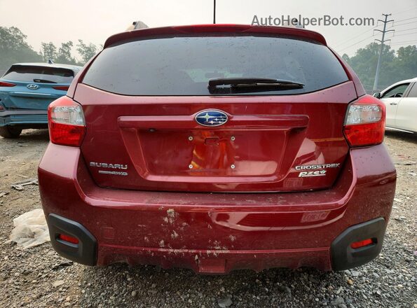JF2GPABC1HH242740 2017 SUBARU CROSSTREK Red Rear view