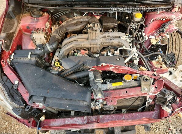 JF2GPABC1HH242740 2017 SUBARU CROSSTREK Red Rear interior view