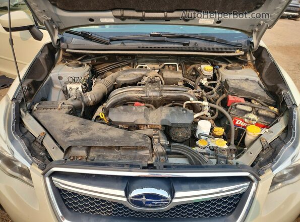 JF2GPABC2G8215108 2016 SUBARU CROSSTREK Cream უკანა სალონის ხედი