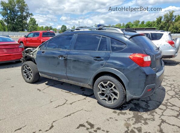 JF2GPABC2G8265989 2016 SUBARU CROSSTREK Black უკანა მარცხენა