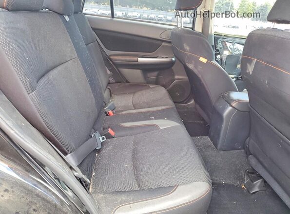 JF2GPABC2G8265989 2016 SUBARU CROSSTREK Black უკანა სავარძლების ხედი