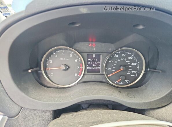 JF2GPABC2G8325270 2016 SUBARU CROSSTREK Синий Вид щитка приборов