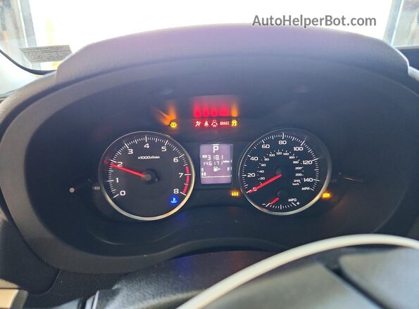JF2GPABC2H8267663 2017 SUBARU CROSSTREK Silver Вид щитка приладів