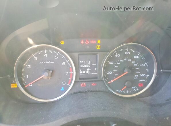 JF2GPABC2H9216691 2017 SUBARU CROSSTREK Black ხელსაწყოთა პანელის ხედი