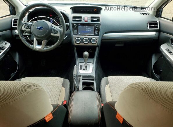 JF2GPABC2HH238261 2017 SUBARU CROSSTREK Blue წინა პანელის ხედი