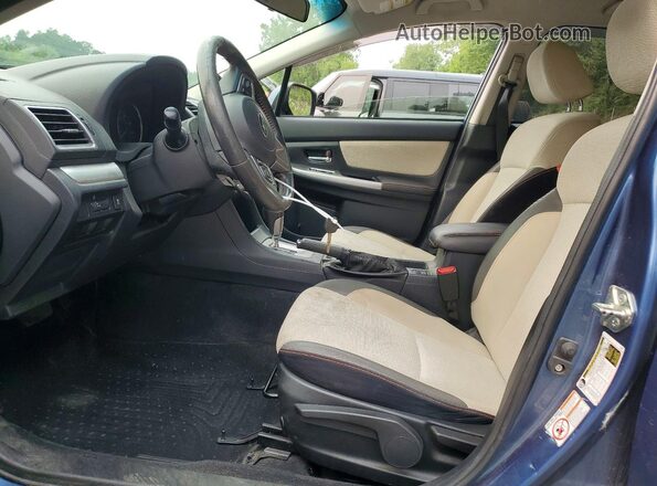 JF2GPABC2HH238261 2017 SUBARU CROSSTREK Blue წინა სალონის ხედი