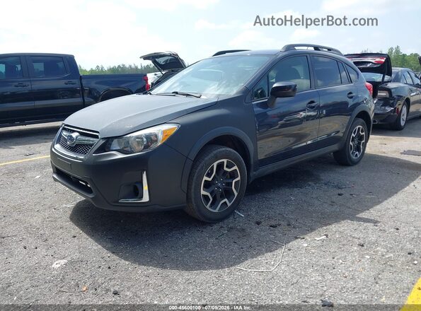 JF2GPABC2HH274905 2017 SUBARU CROSSTREK Black Vista tres cuartos delantera izquierda
