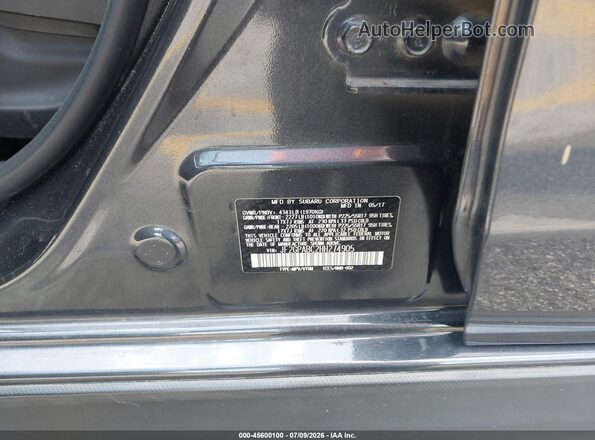 JF2GPABC2HH274905 2017 SUBARU CROSSTREK Black Vista del compartimento del motor