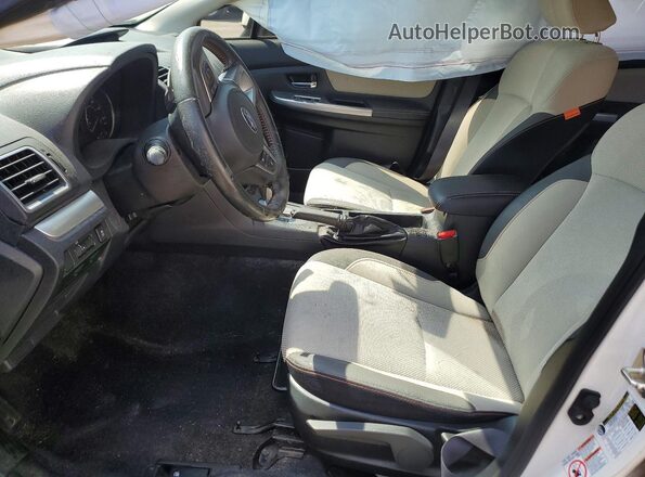 JF2GPABC2HH274998 2017 SUBARU CROSSTREK White Вид салону спереду