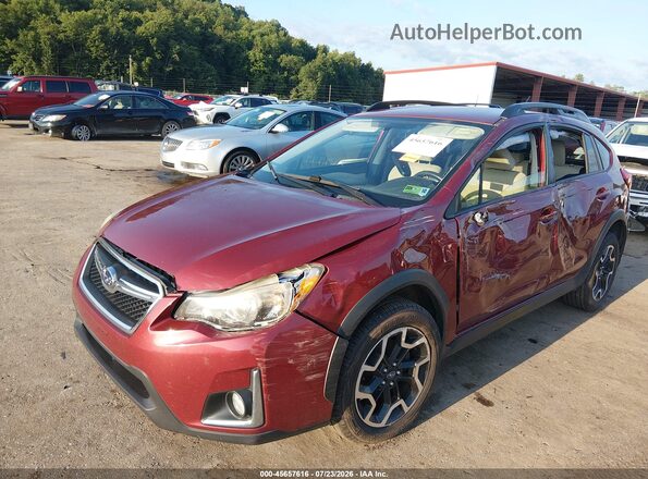 JF2GPABC3G8336147 2016 SUBARU CROSSTREK Maroon Front view