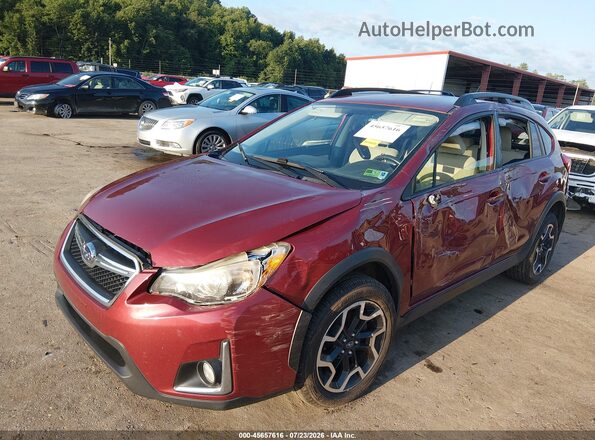 JF2GPABC3G8336147 2016 SUBARU CROSSTREK Maroon Front left