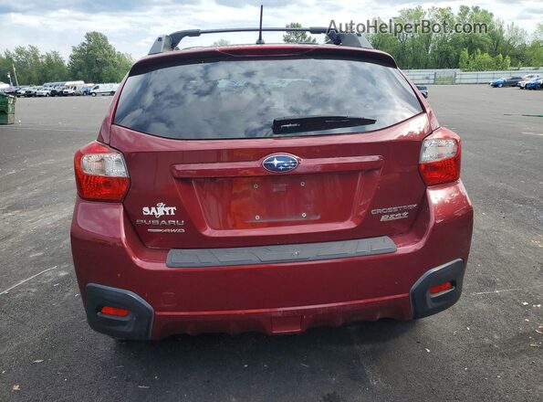 JF2GPABC3G8347813 2016 SUBARU CROSSTREK Red Vista trasera