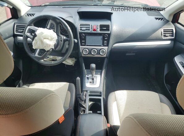 JF2GPABC3G8347813 2016 SUBARU CROSSTREK Red Vista del salpicadero