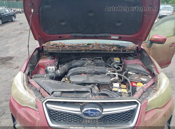 JF2GPABC3HH270684 2017 SUBARU CROSSTREK Red Rear view