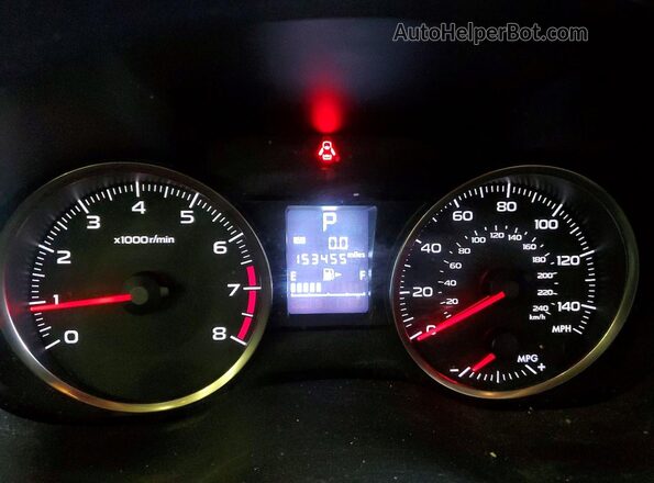 JF2GPABC4H8215645 2017 SUBARU CROSSTREK Gray ხელსაწყოთა პანელის ხედი