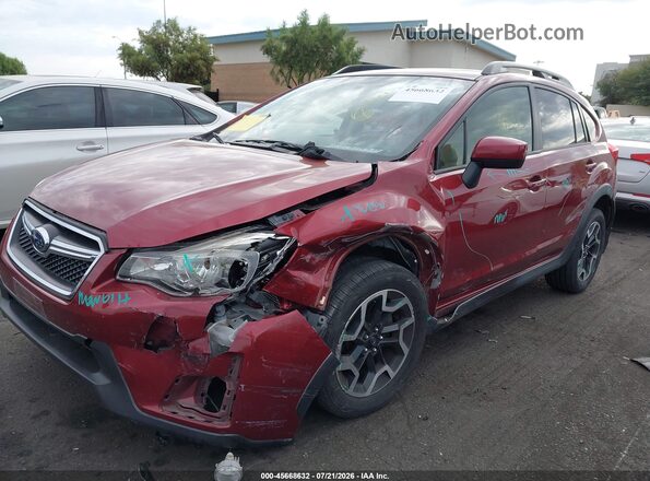 JF2GPABC4HH280883 2017 SUBARU CROSSTREK Red Widok z przodu