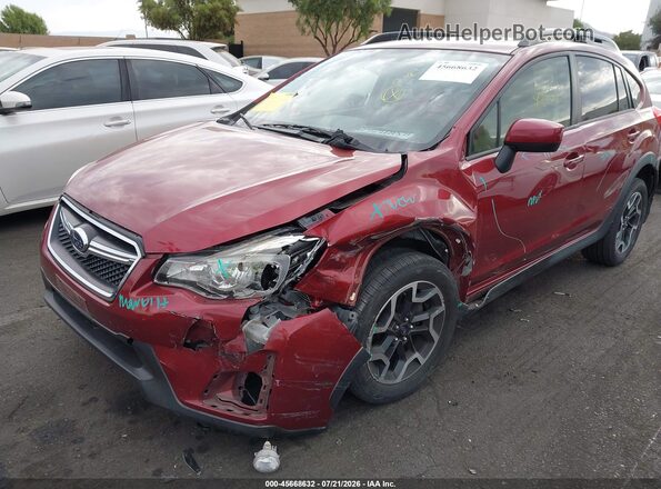 JF2GPABC4HH280883 2017 SUBARU CROSSTREK Red Przód lewy