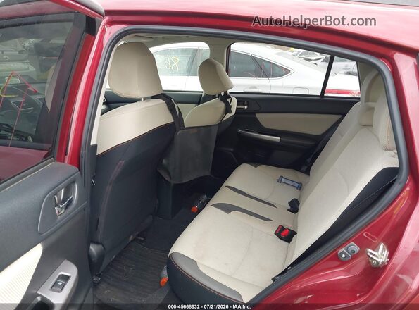 JF2GPABC4HH280883 2017 SUBARU CROSSTREK Red Widok naklejki z numerem VIN