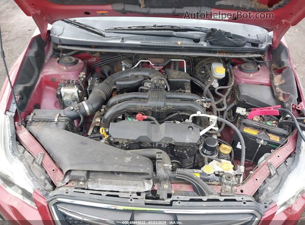 JF2GPABC4HH280883 2017 SUBARU CROSSTREK Red Widok z tyłu