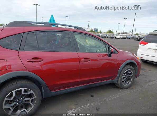JF2GPABC4HH280883 2017 SUBARU CROSSTREK Red Widok wnętrza z tyłu