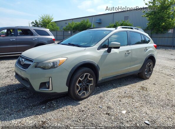 JF2GPABC5G8341415 2016 SUBARU CROSSTREK Green Առջևի ձախ երեք քառորդ տեսարան