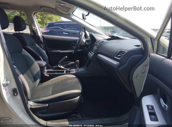 JF2GPABC6G8207352 2016 SUBARU CROSSTREK Tan Widok wnętrza z przodu