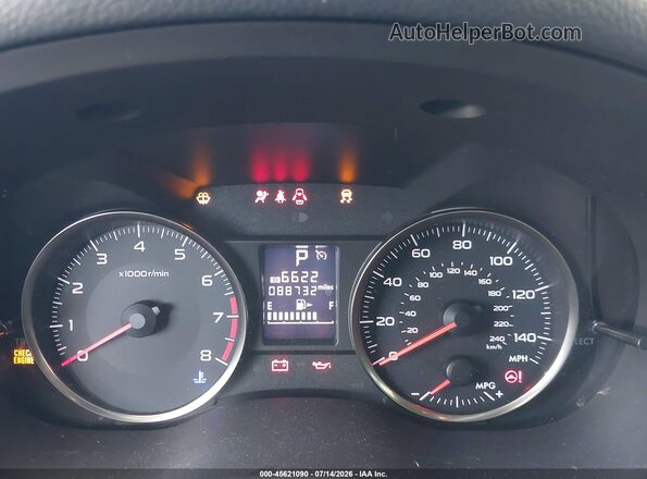 JF2GPABC6G8221350 2016 SUBARU CROSSTREK Black Widok tylnych siedzeń