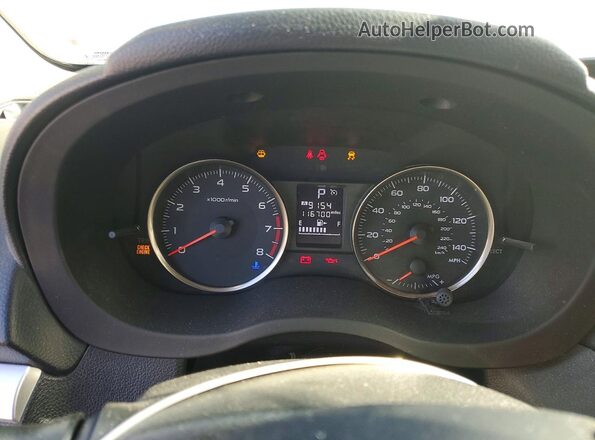 JF2GPABC6G8254381 2016 SUBARU CROSSTREK Silver Vista del cuadro de instrumentos