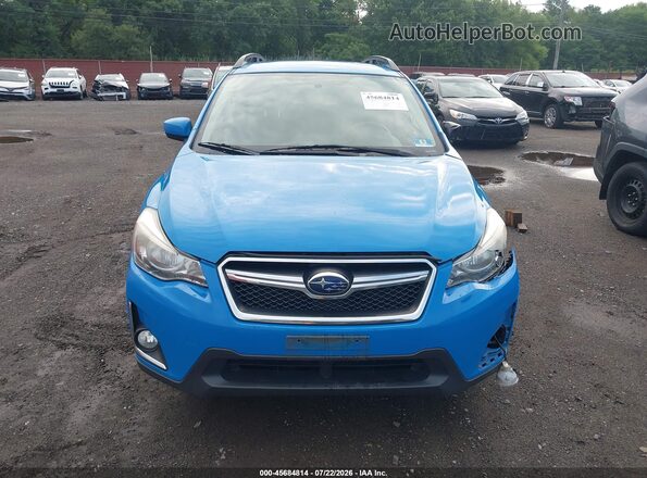 JF2GPABC6G8329032 2016 SUBARU CROSSTREK Light Blue ხელსაწყოთა პანელის ხედი