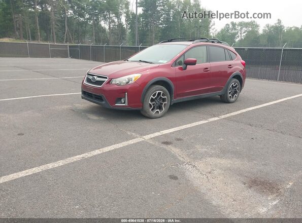 JF2GPABC7G8204041 2016 SUBARU CROSSTREK Red Vista tres cuartos delantera izquierda