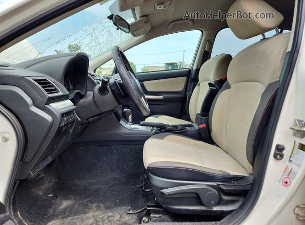 JF2GPABC7G8273554 2016 SUBARU CROSSTREK Белый Вид салона спереди