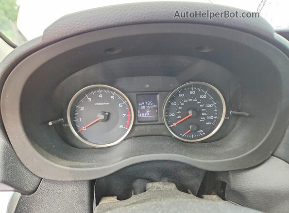 JF2GPABC7G8273554 2016 SUBARU CROSSTREK Белый Вид щитка приборов