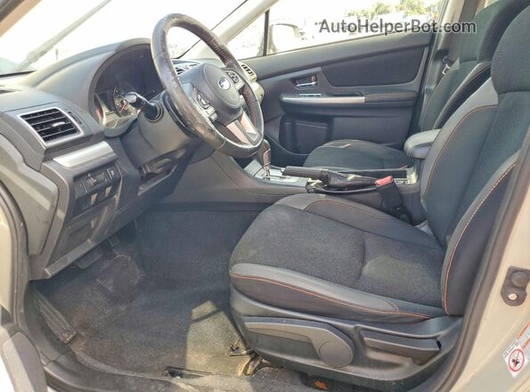 JF2GPABC7G8308609 2016 SUBARU CROSSTREK Beige Вид салону спереду