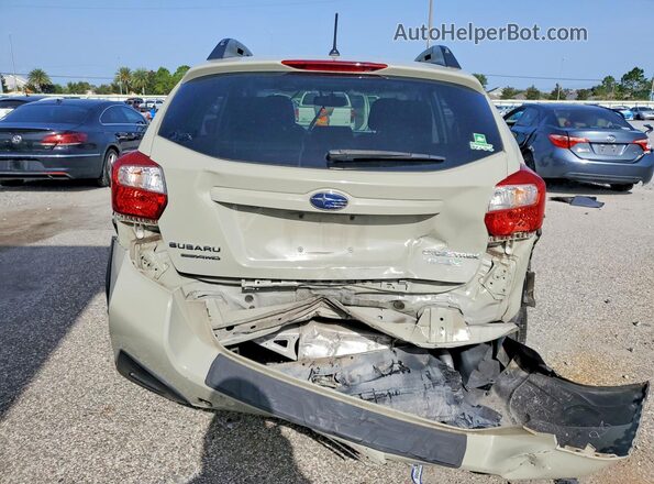 JF2GPABC7G8308609 2016 SUBARU CROSSTREK Beige Вид ззаду