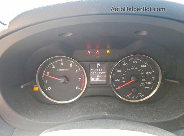 JF2GPABC7H8220127 2017 SUBARU CROSSTREK Blue Вид щитка приладів