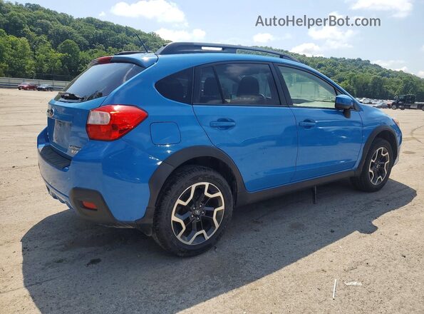 JF2GPABC7H8220127 2017 SUBARU CROSSTREK Blue Задня права чверть