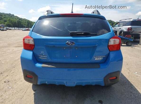 JF2GPABC7H8220127 2017 SUBARU CROSSTREK Blue Вид ззаду