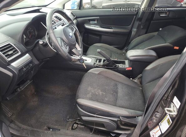 JF2GPABC7H8227160 2017 SUBARU CROSSTREK Charcoal წინა სალონის ხედი