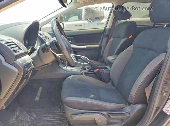 JF2GPABC8G8246573 2016 SUBARU CROSSTREK Gray წინა სალონის ხედი