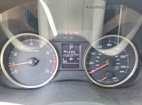 JF2GPABC8G8246573 2016 SUBARU CROSSTREK Gray ხელსაწყოთა პანელის ხედი