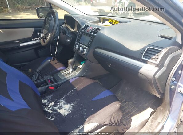 JF2GPABC8G8304312 2016 SUBARU CROSSTREK Blue Front interior view
