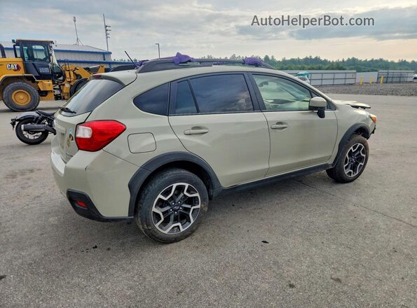 JF2GPABC8H8200517 2017 SUBARU CROSSTREK Бежевый Задняя правая четверть
